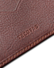 Closeup view of Men's Billfold Moneyclip - Cognac Cowhide
