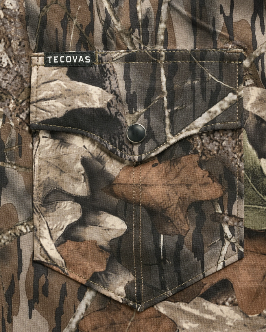 Closeup view of Men's Tecovas x Mossy Oak Performance Western - Original Break-Up