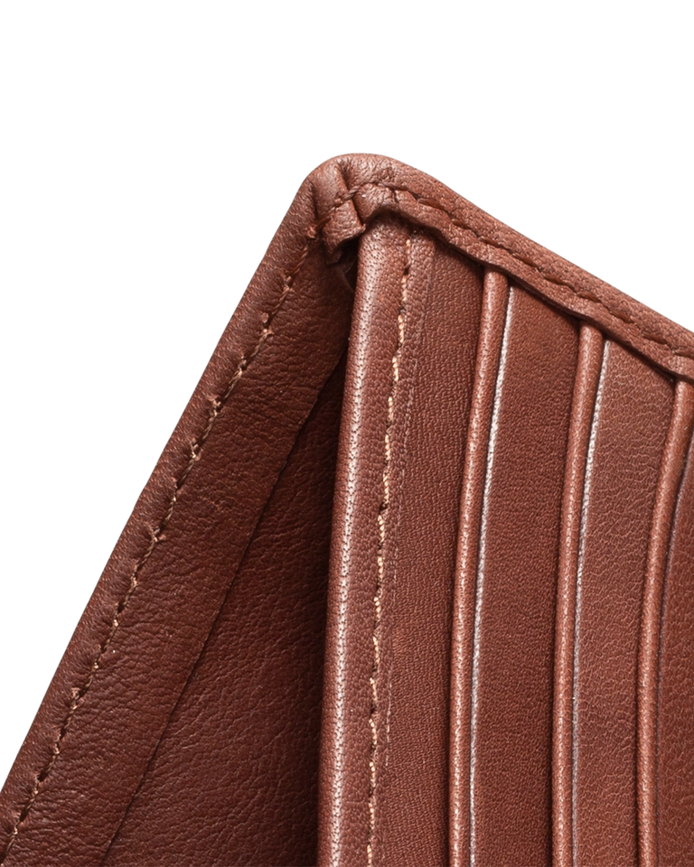 Wallet in bullcalf leather with compartment