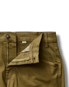 Closeup detail view of Men's Everyday Standard Jeans - Olive