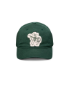 Front view of Cowboy Patch Trucker - Green on plain background