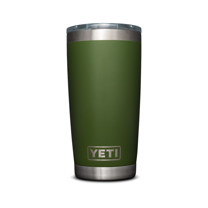 Back view of YETI R20 - Bronco / Highland Olive - Olive on plain background