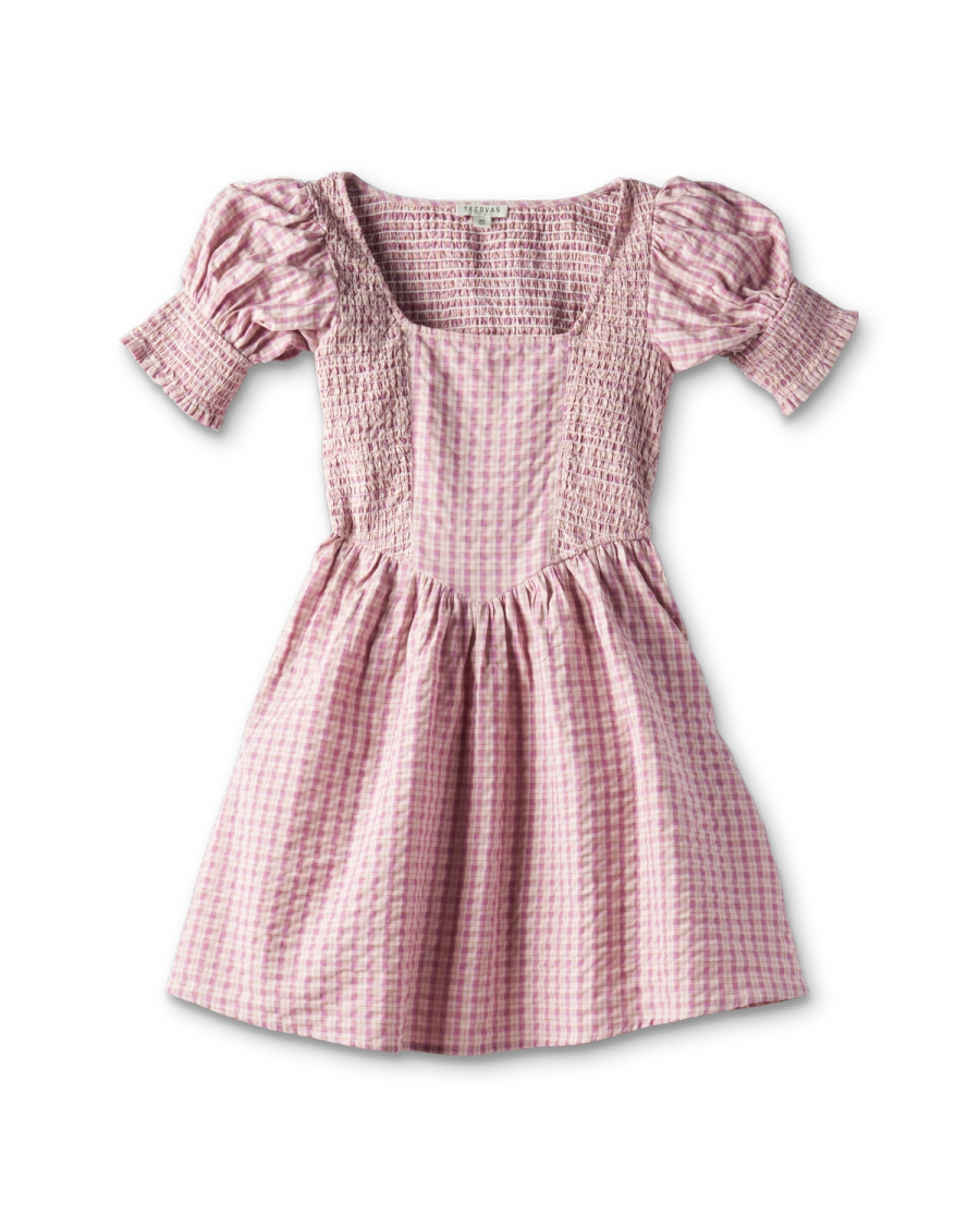 gingham dress womens A-Line Evening Dress | Women Fashion High Low Midi Dresses main image 1