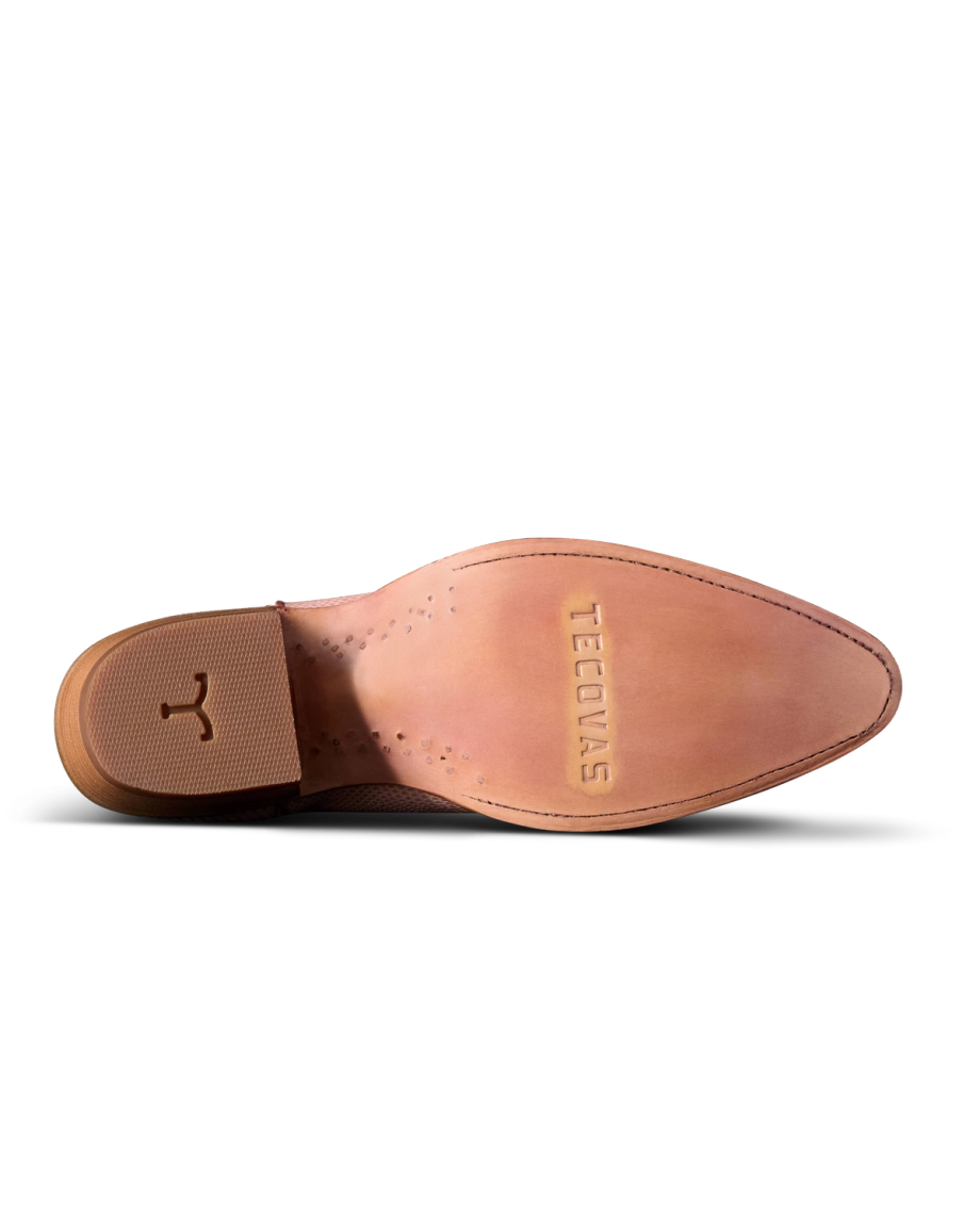 Sole view of The Abby - Pink Frost Lizard on plain background