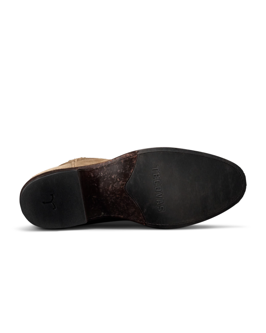 Sole view of The Dean - Gravel Suede on plain background