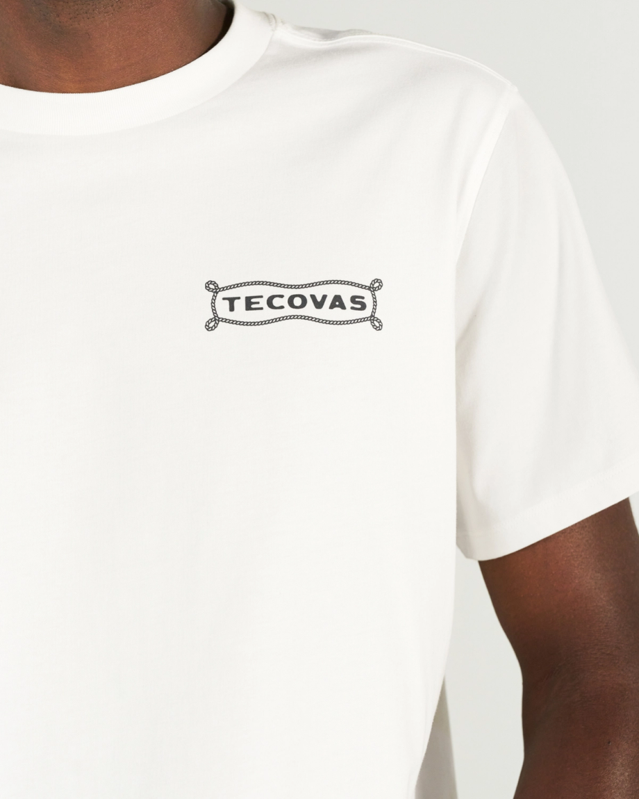 Closeup detail view of Men's Boot Expo T-Shirt - Bone