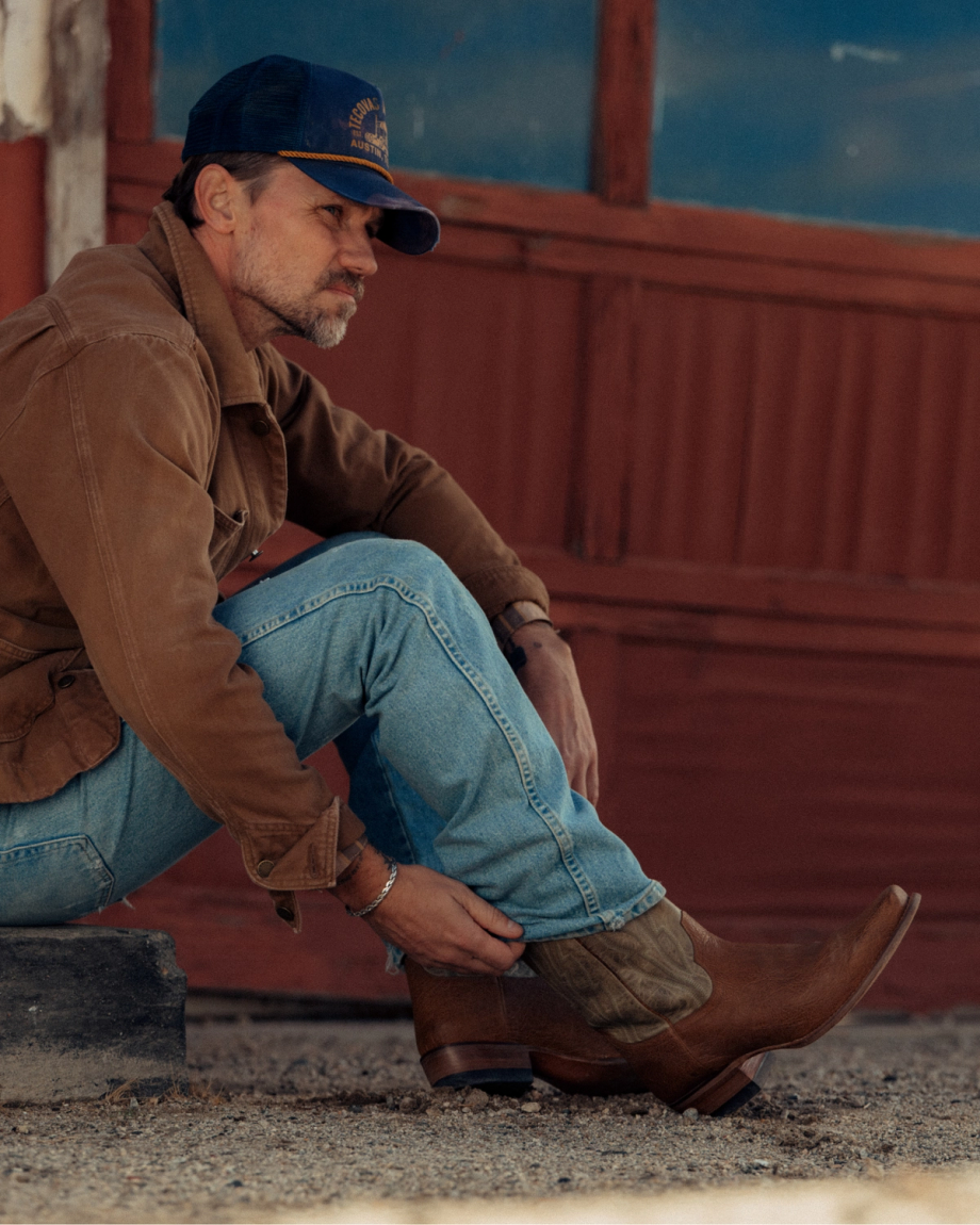 View of The Warren - Tumbleweed / Light Sage Calfskin