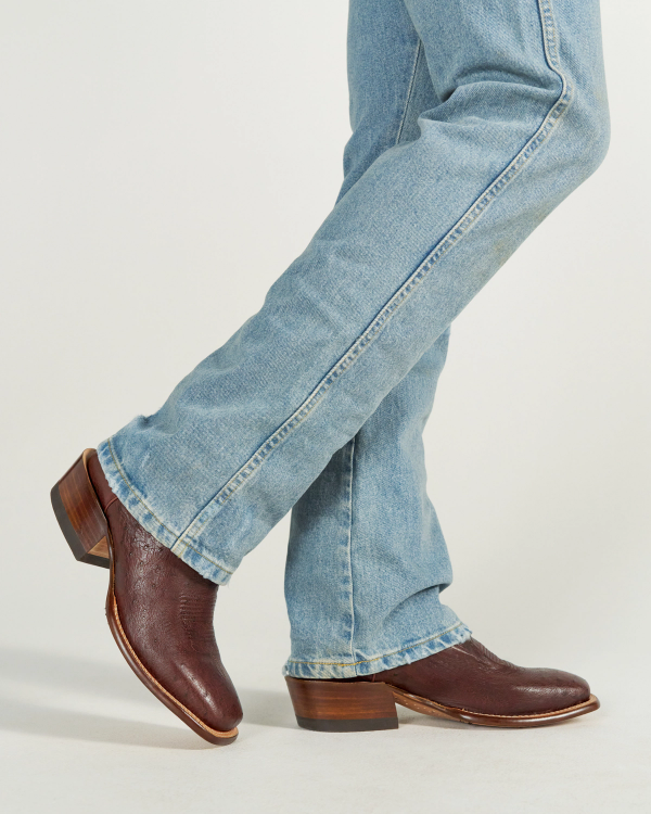 View of The Cody - Mahogany Smooth Ostrich