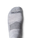 Toe view of Boot Socks - Gray on plain background