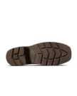 Toe view of LongHaul Waterproof Square Soft Toe Work Boot with Temp Control - Dark Chocolate/Clay Cowhide on plain background