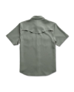 Closeup detail view of Men's Performance Western Pearl Snap SS - Cactus