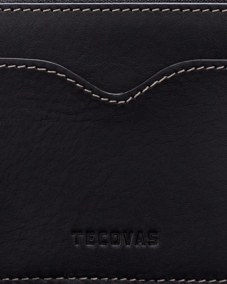 Closeup view of Women's Sierra Zip Wristlet - Black