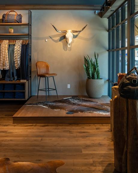 Image of the inside of the Main Street Tecovas Store stage