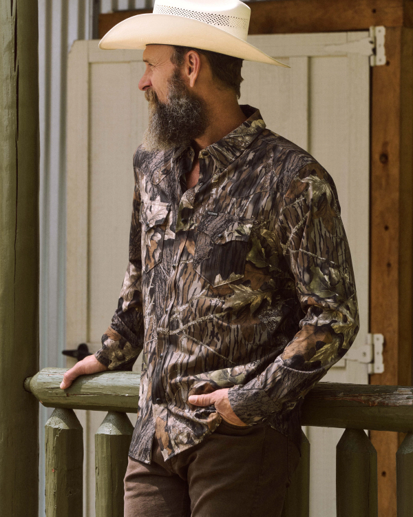 View of Men's Tecovas x Mossy Oak Performance Western - Original Break-Up