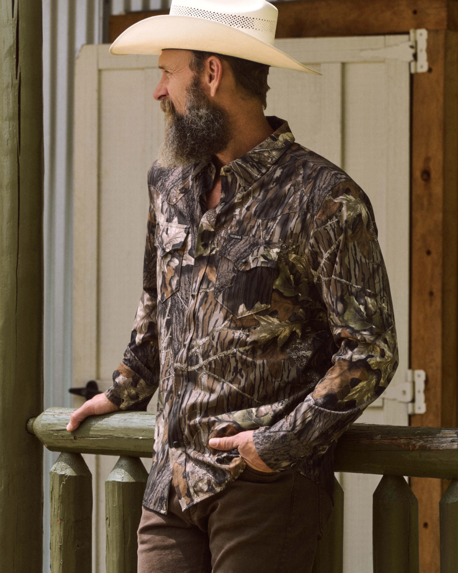View of Men's Tecovas x Mossy Oak Performance Western - Original Break-Up