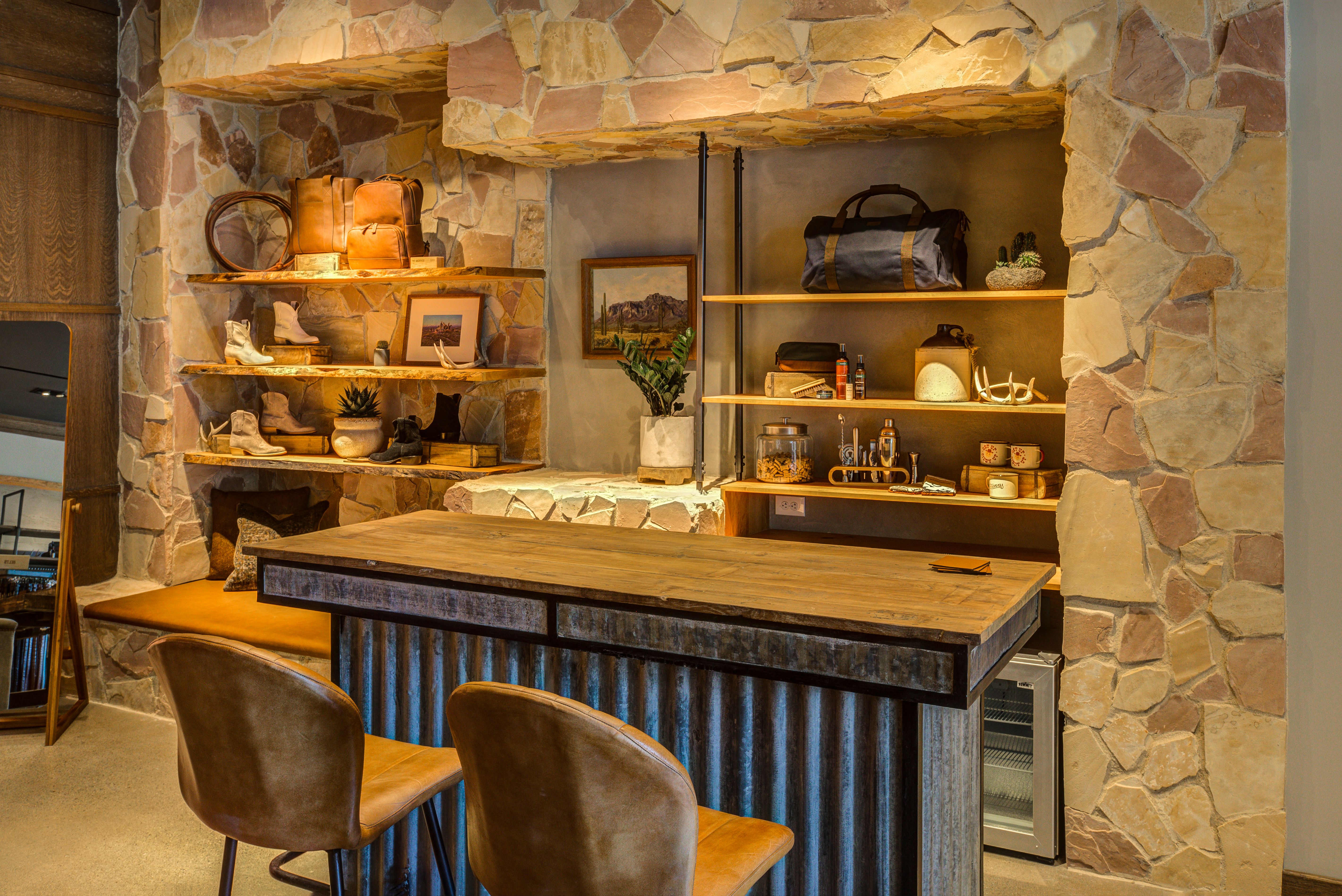 Image of the inside of the Keirland Commons Store showing the bar