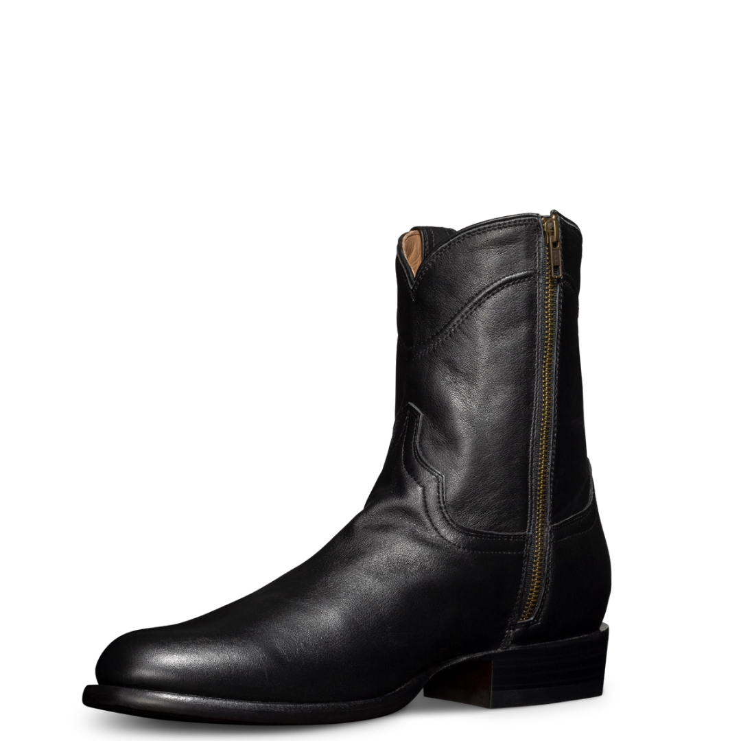 Men's Zipper Cowboy Boots - Leather Zip-Up Boots | The Dean - Midnight | Tecovas