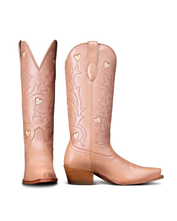 Pair view of The Annie Hearts - Rose Gold Goat on plain background