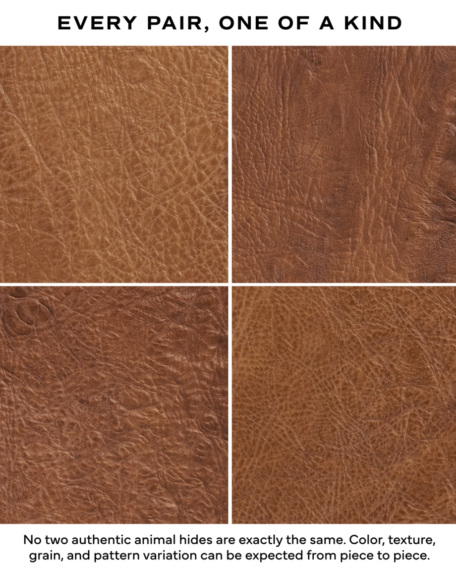 Closeup view of The Warren - Tumbleweed / Light Sage Calfskin