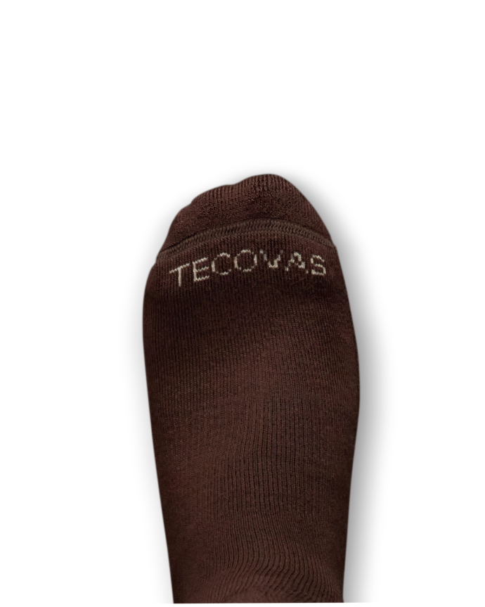 Toe view of Crew Socks (2-Pack) - Texas Rattlesnake Cream on plain background