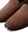 Closeup view of The Monterrey - Earth Cowhide