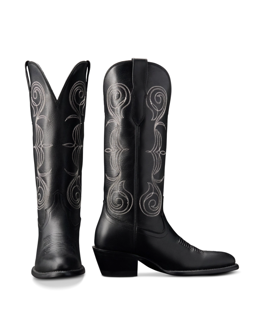 Pair view of The Jane - Midnight Suede on plain background