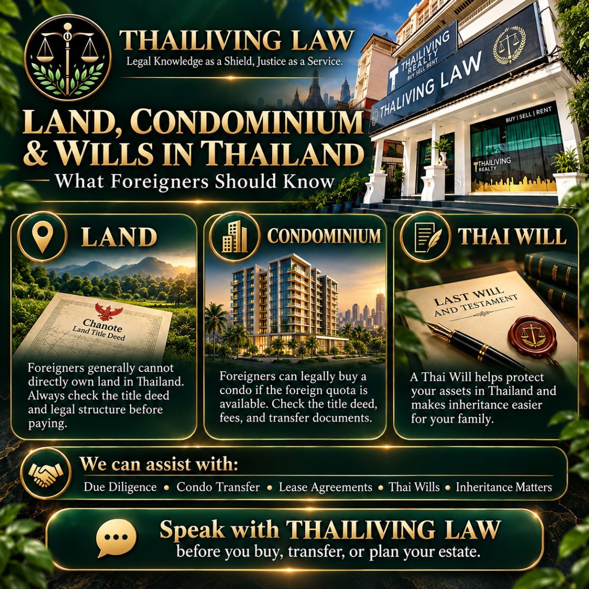 Land, Condos & Wills: Key Facts for Foreigners