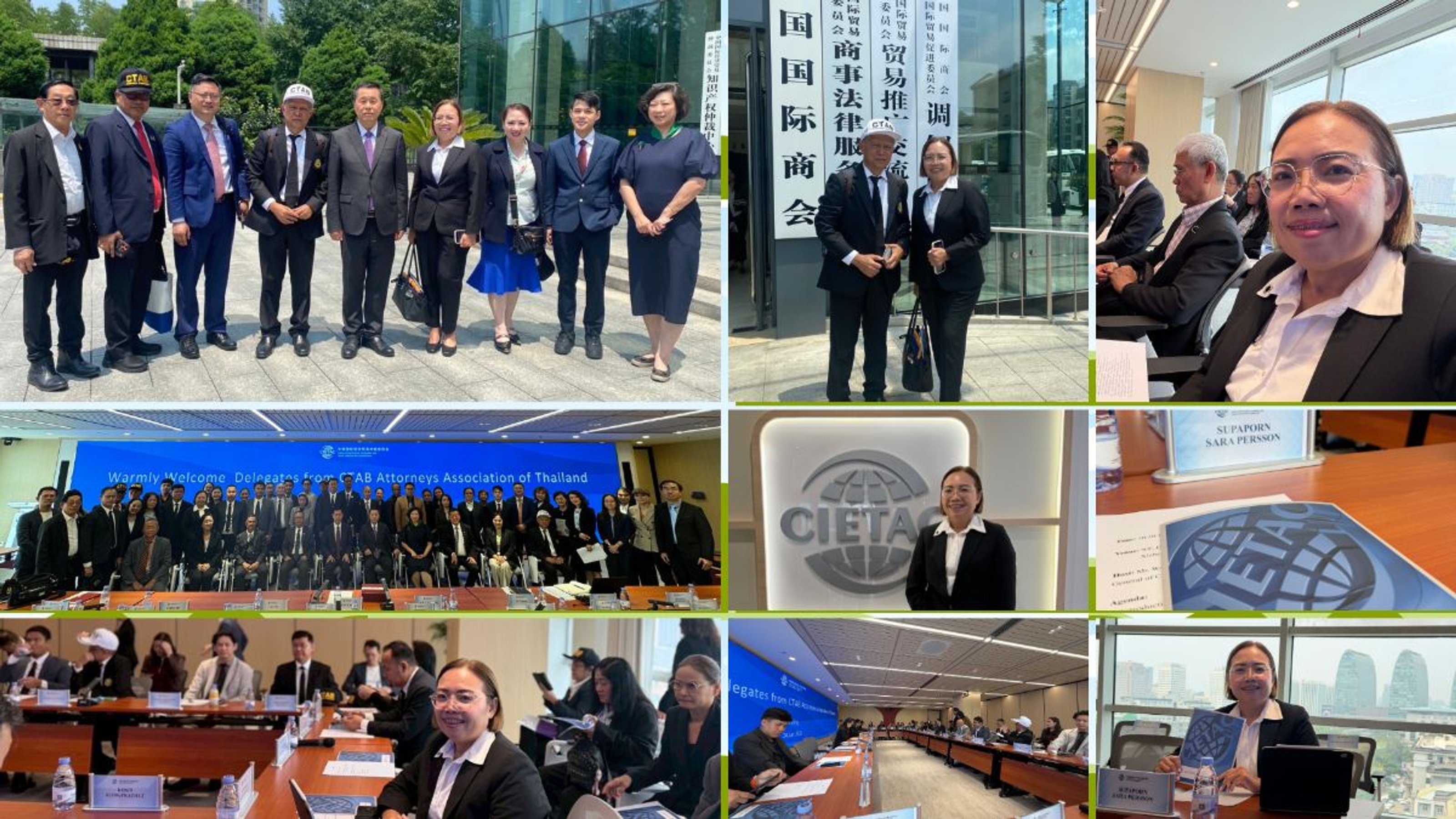 24 June 2026 CEO & Founder Of Thailivinglaw Mrs.Supaporn Sara Persson attended and joined with CTAB Attorneys Association Delegation Visiting Beijing CHINA - CIETAC