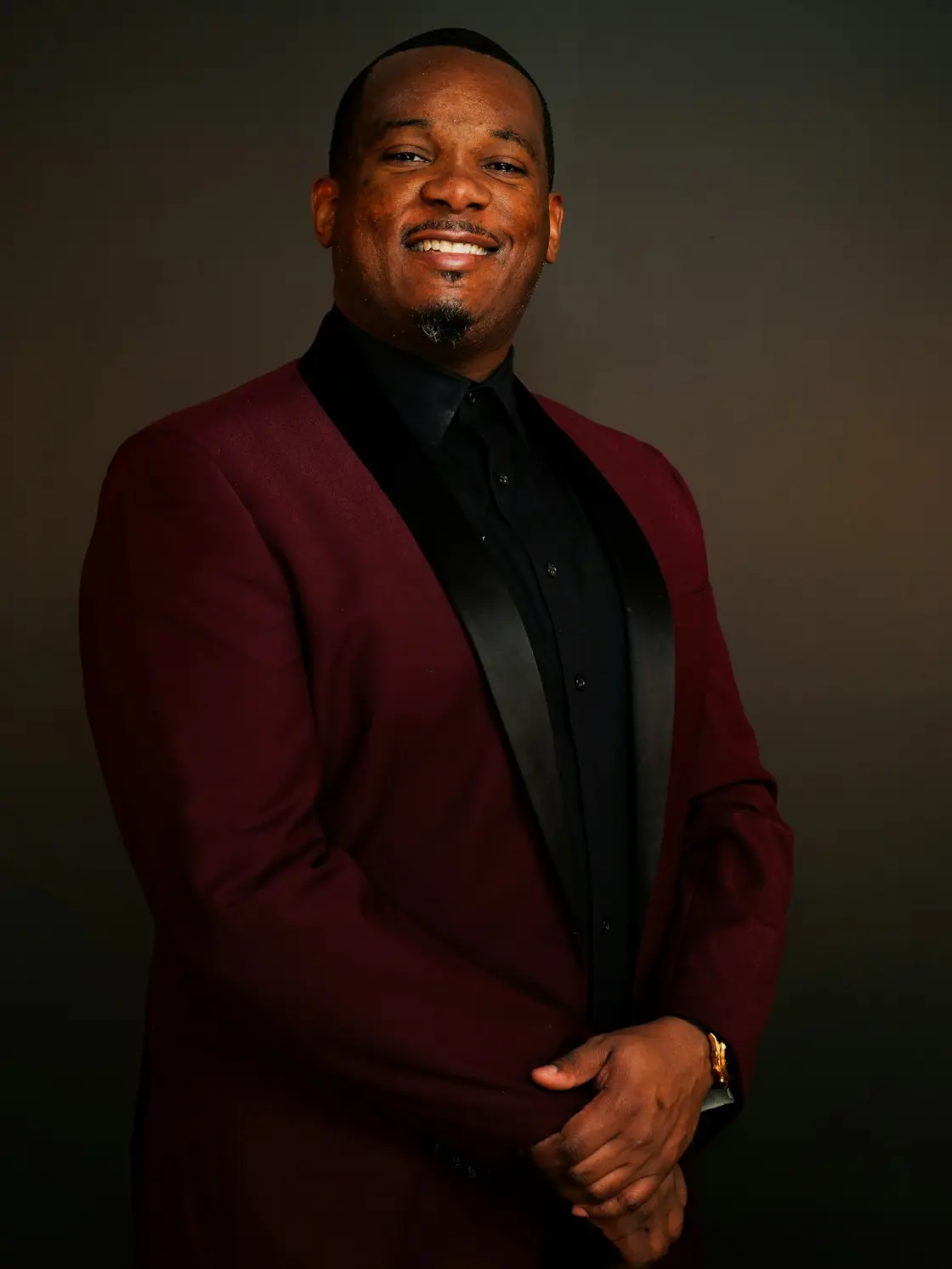 Confident professional leader smiling