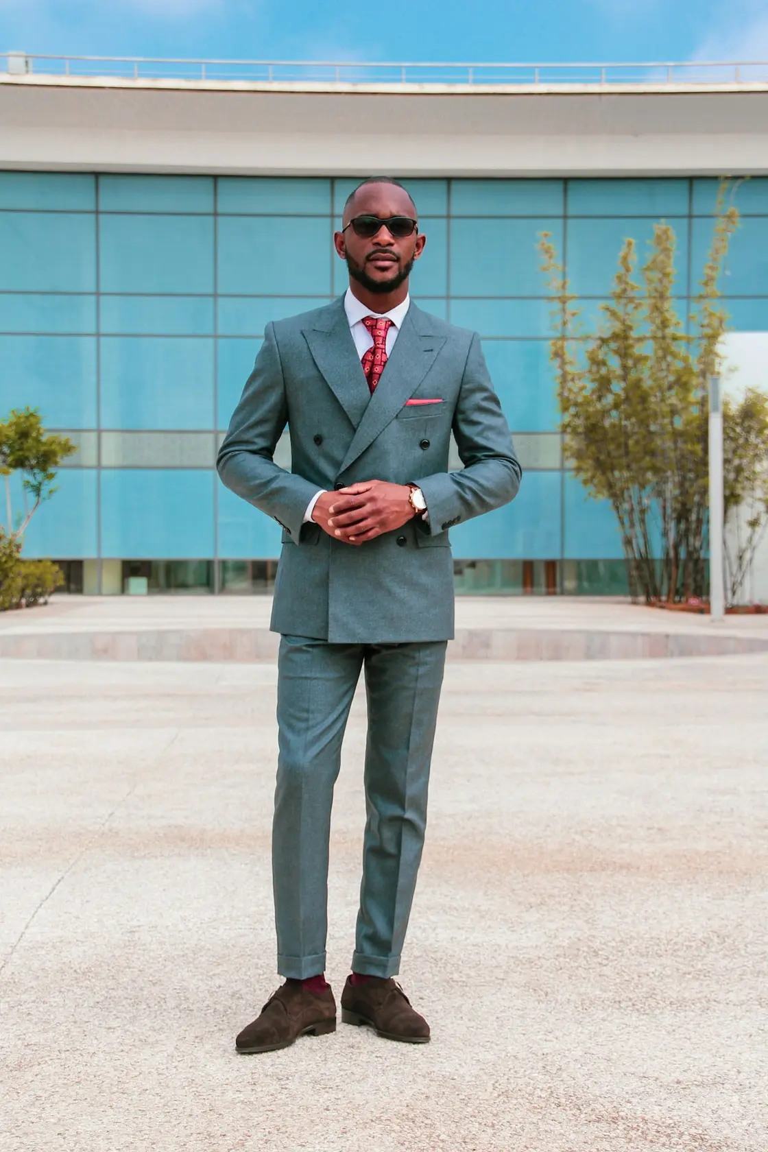 Professional man projecting authority and gravitas