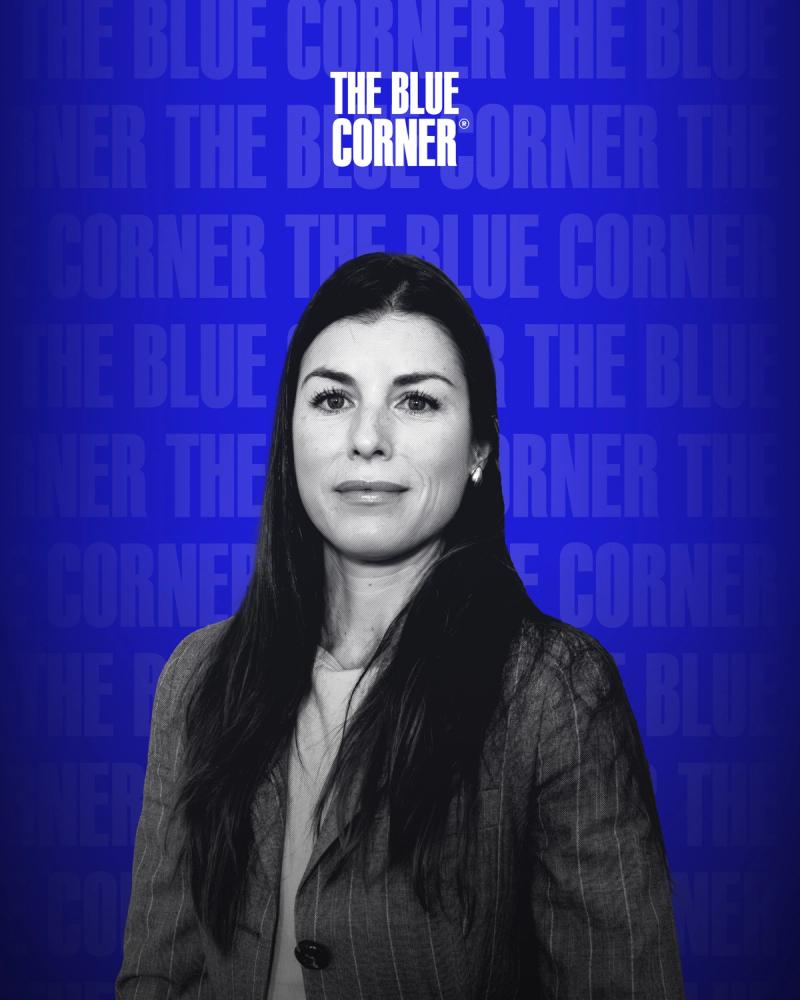Foto di Vittoria Ferragamo presso gli studi di The Blue Corner Media
