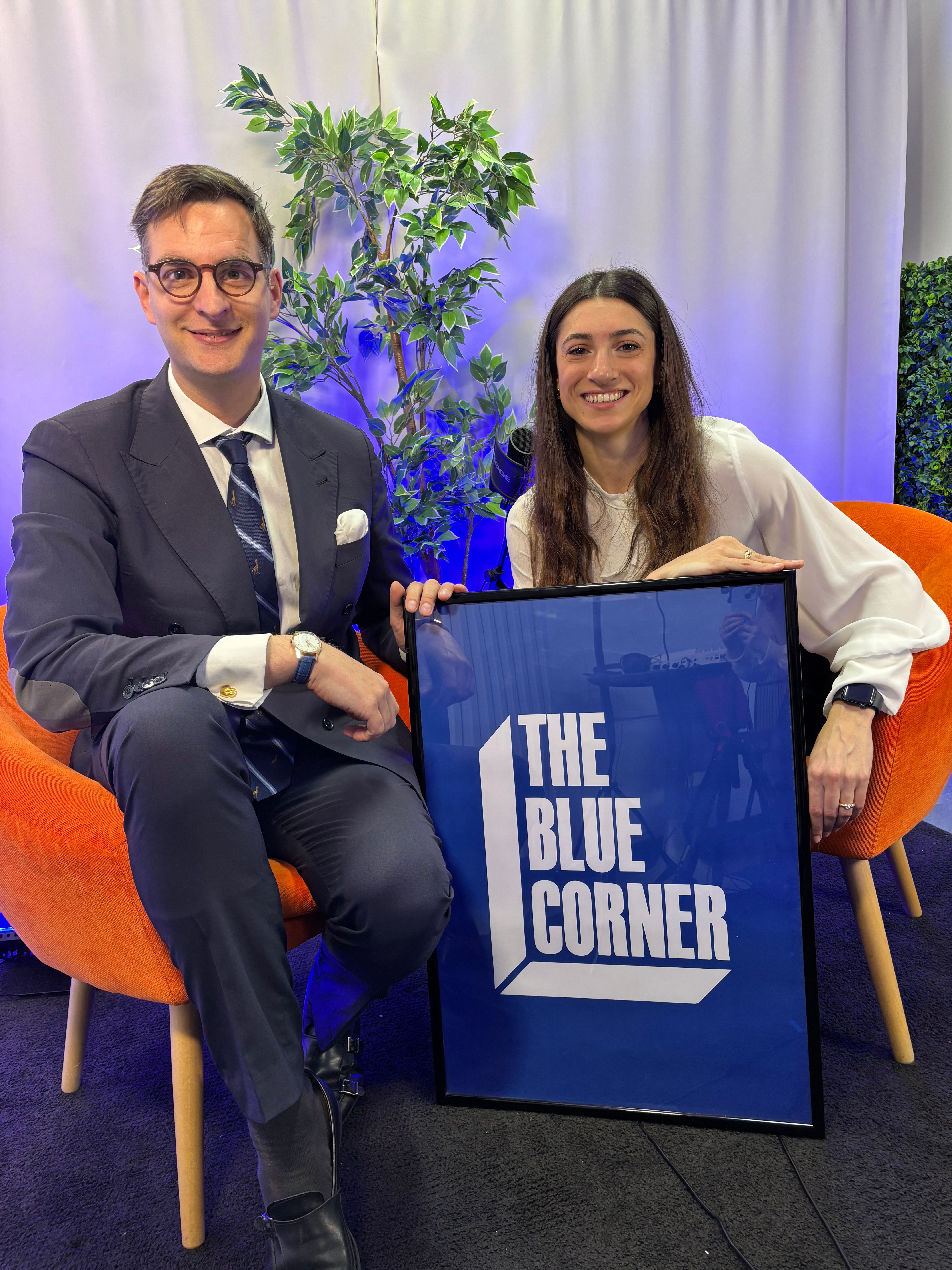 silvio vettorello e eugenia pronzati al podcast di the blue corner media