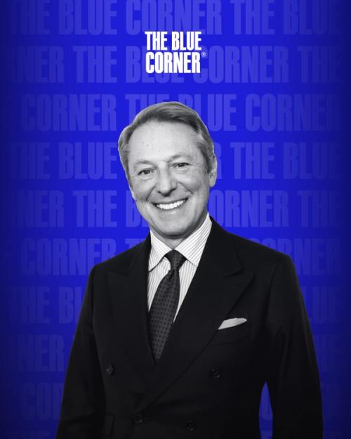 Foto di Giorgio Caire di Lauzet presso gli studi di The Blue Corner Media