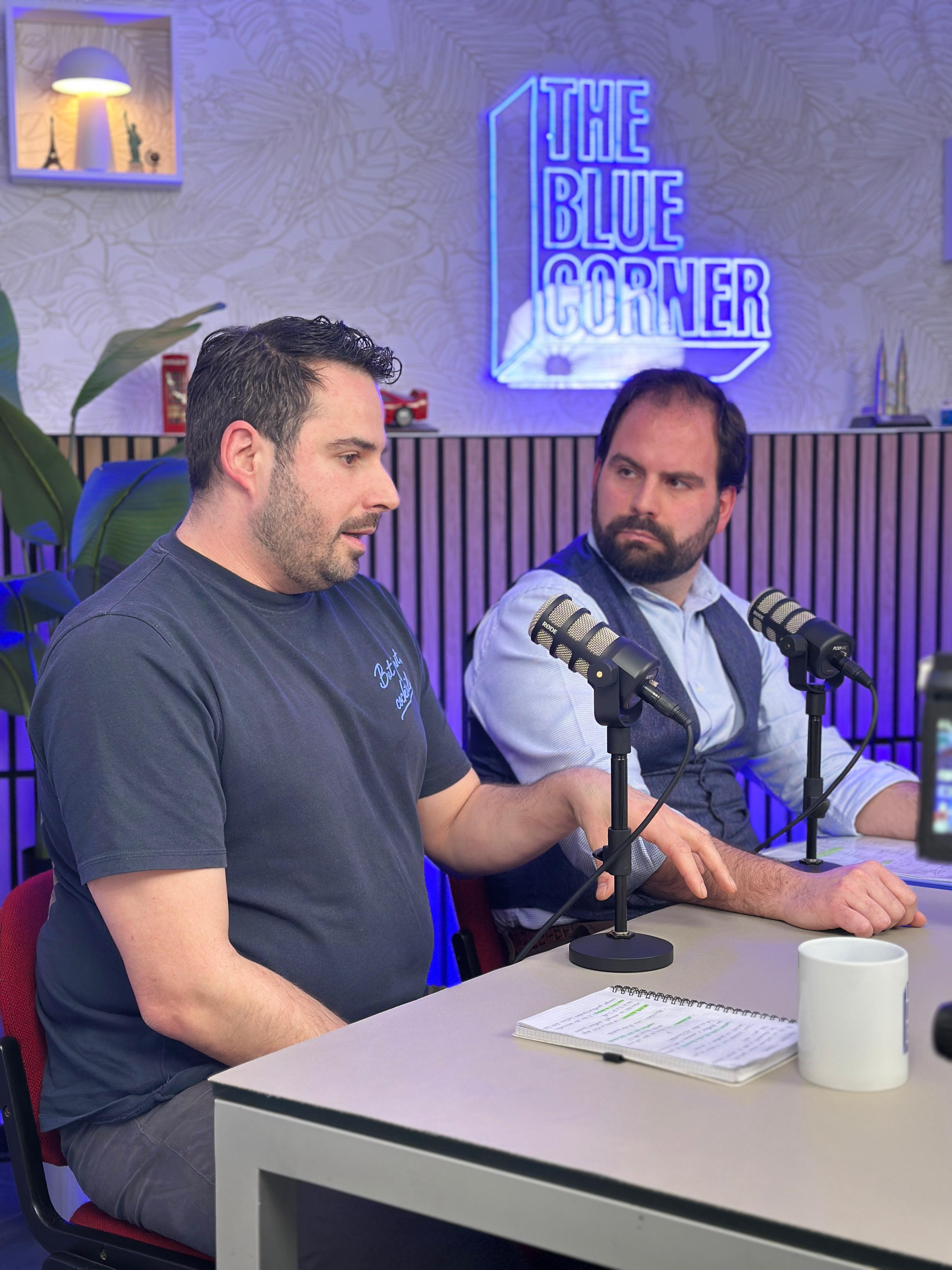 Andrea Tortora e Giacomo Bullo durante una conversazione a The Blue Corner Media