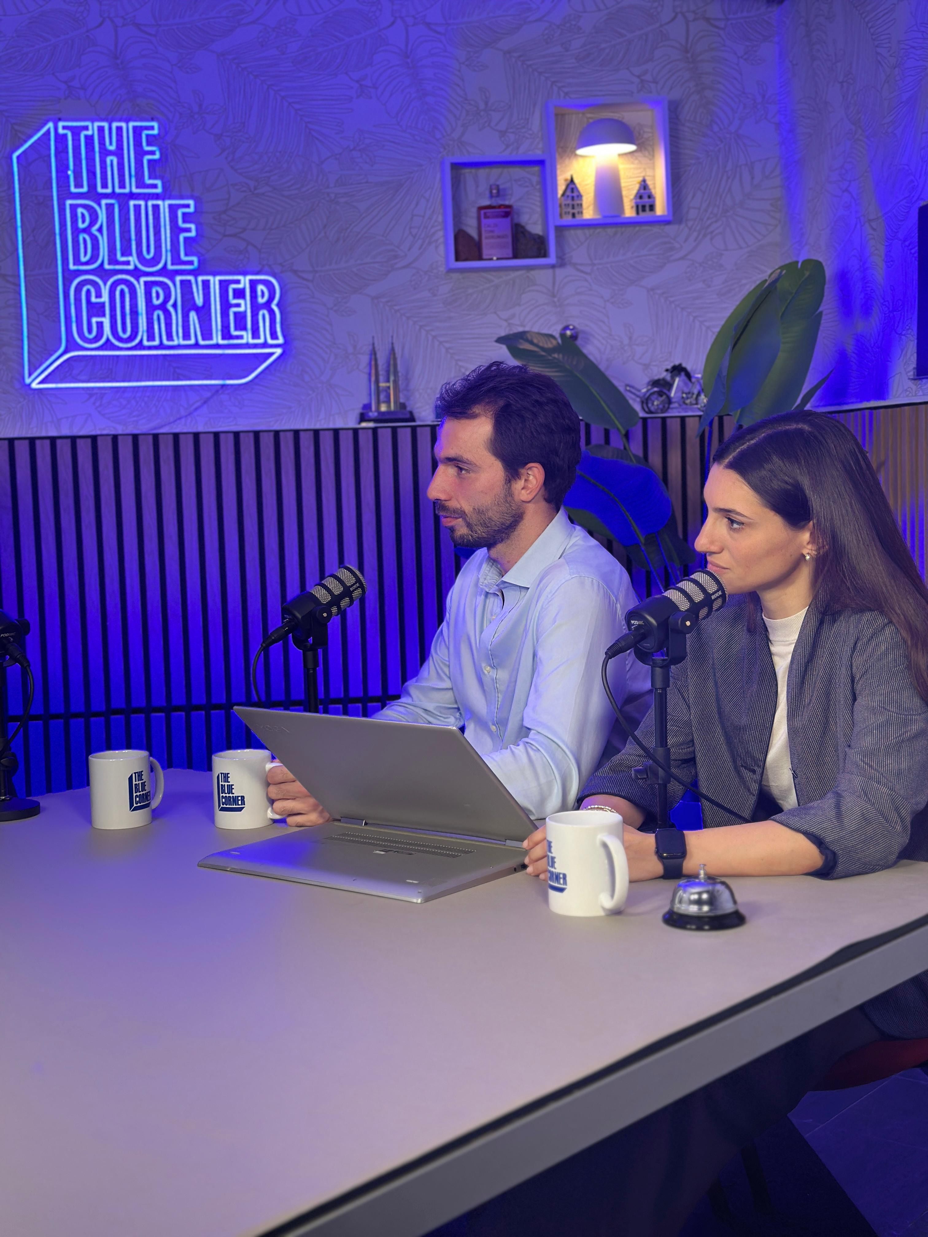 Francesco Pittaluga e Eugenia Pronzati a The BLue Corner Media