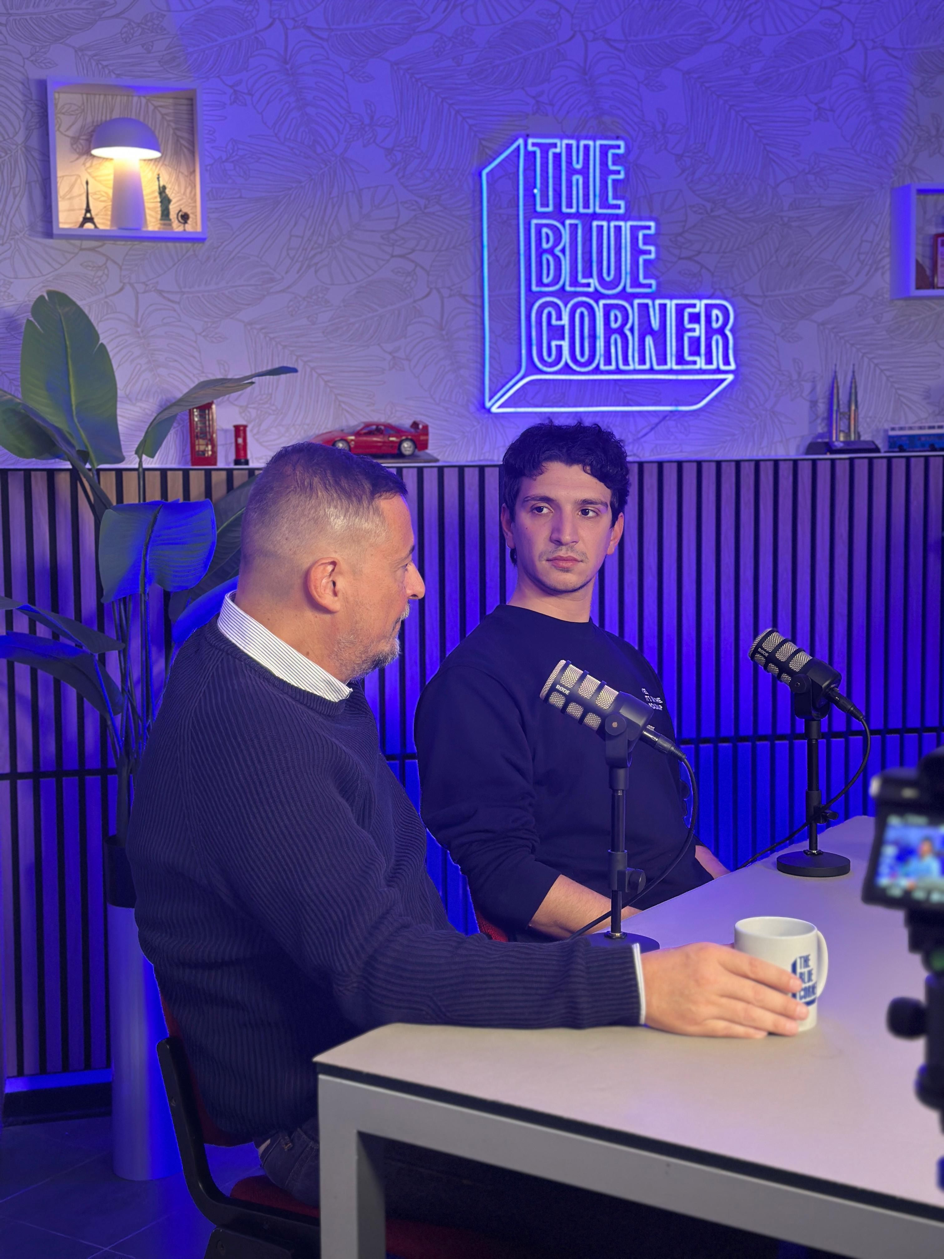 Francesco Basile e Simone Ciaruffoli presso The Blue Corner Media