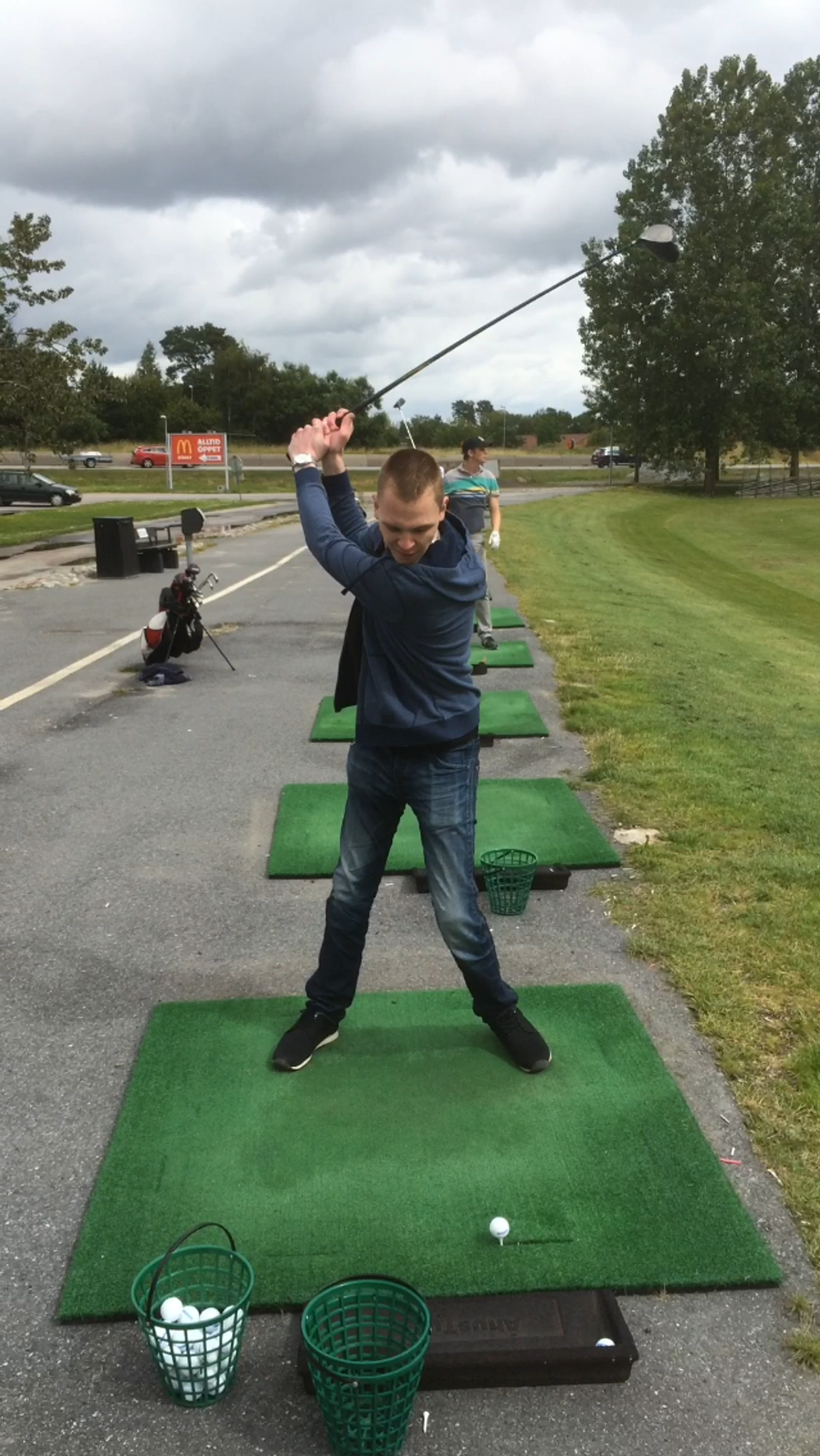 körde lite golf