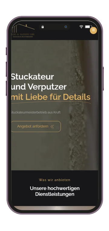 Webseite von Meister Stuckateure