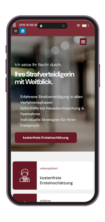 Webseite von Rechtsanwältin Sümeyra Öz