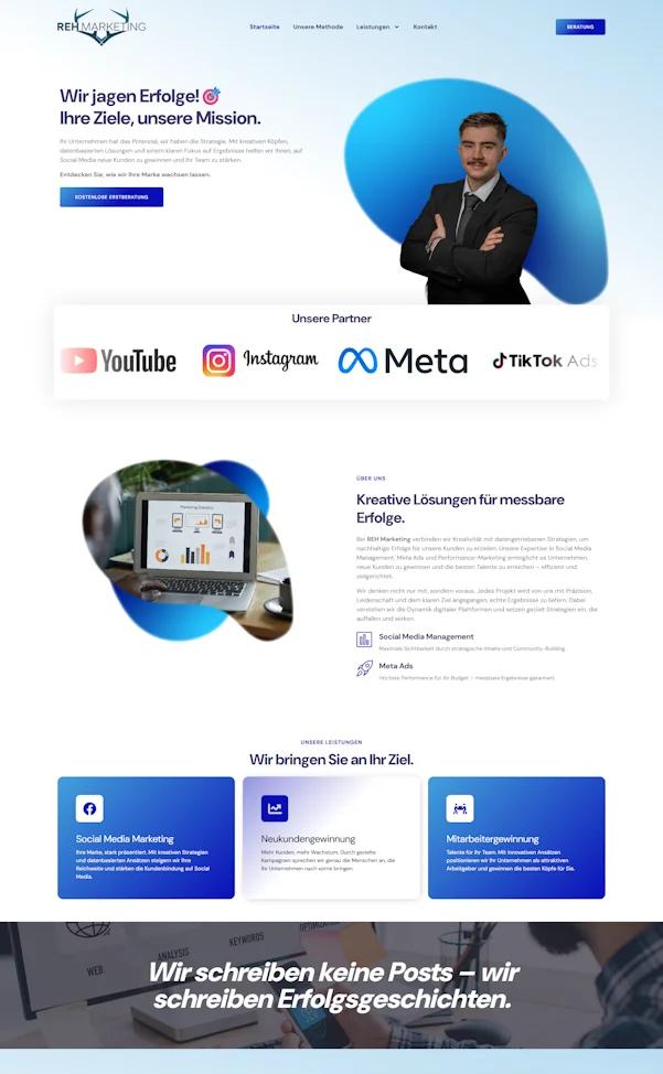 Webseite von Reh Marketing