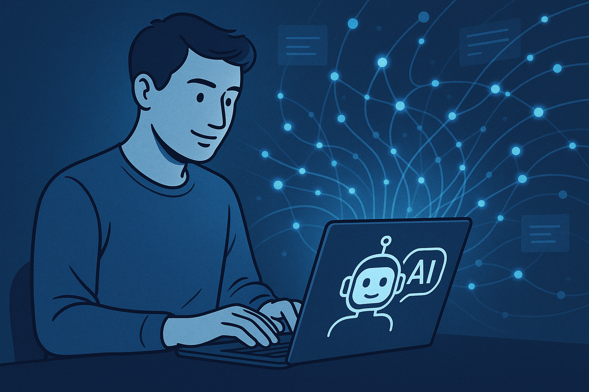 Werknemer gebruikt AI-kennisbank om documenten te doorzoeken