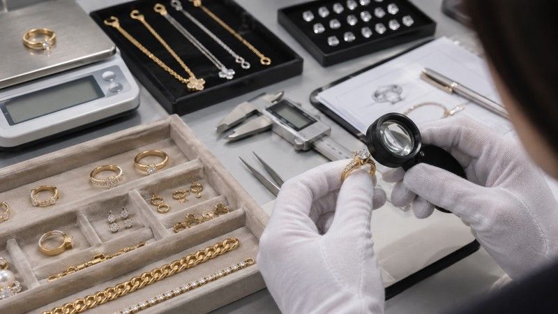 Visual appearance is only one part of jewelry inspection.
