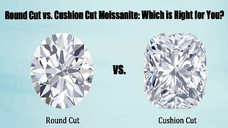 Difference Between Radiant and Cushion Cut (Moissanite Focus)