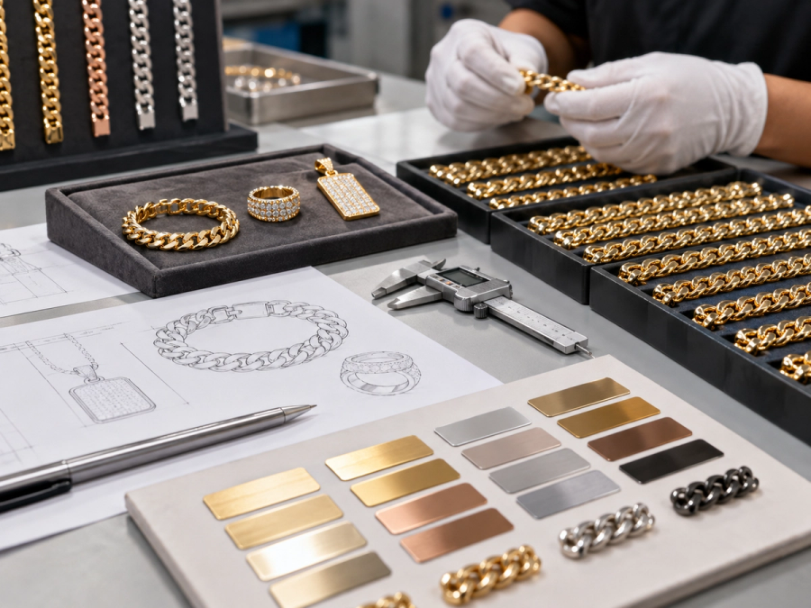 hip pop jewelry Process Standardization