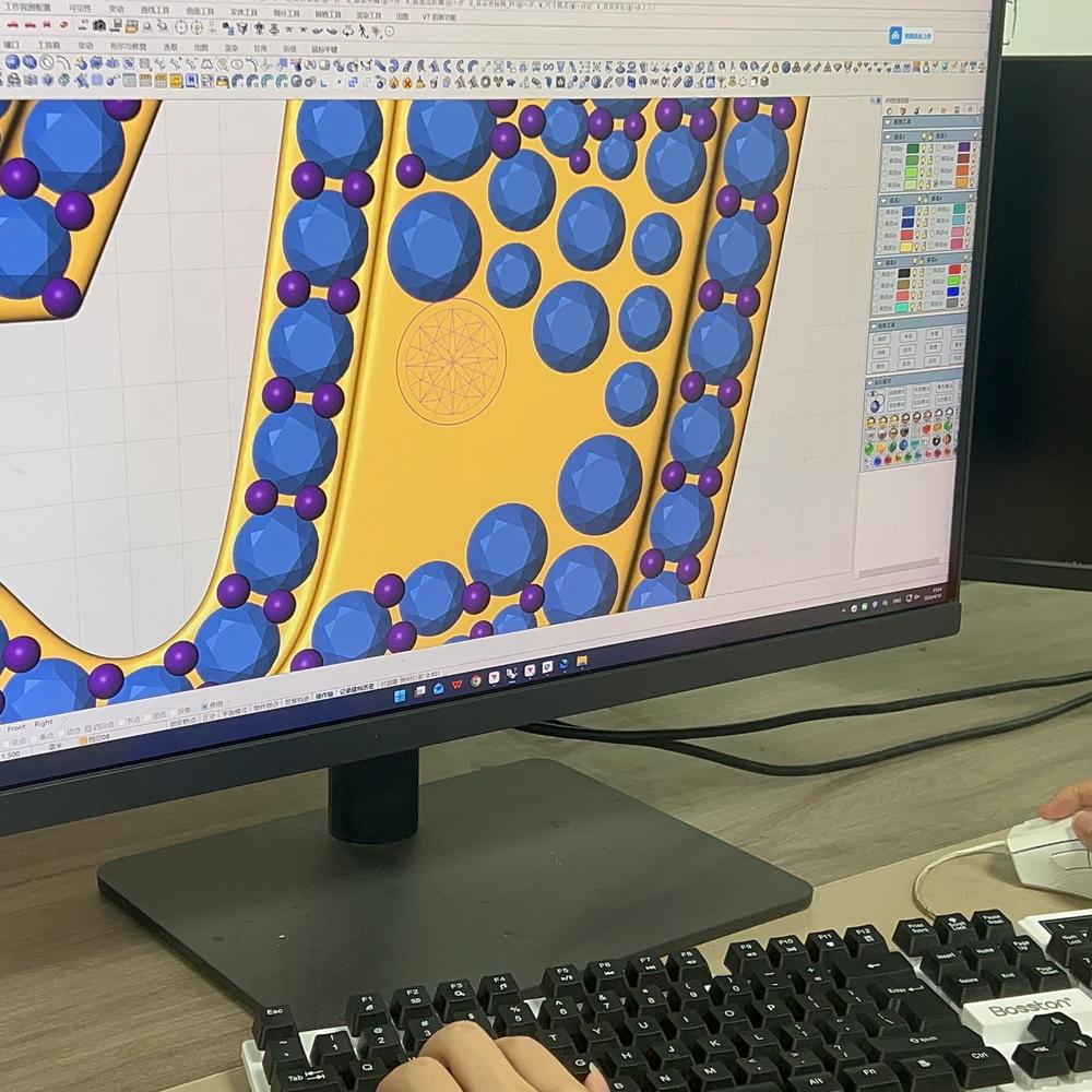 CAD design development for a custom hip hop pendant