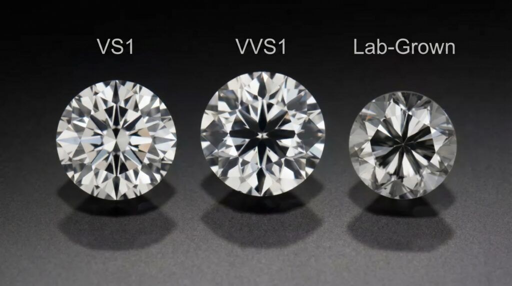 VS1 vs VVS1 vs Lab‑Grown Diamonds
