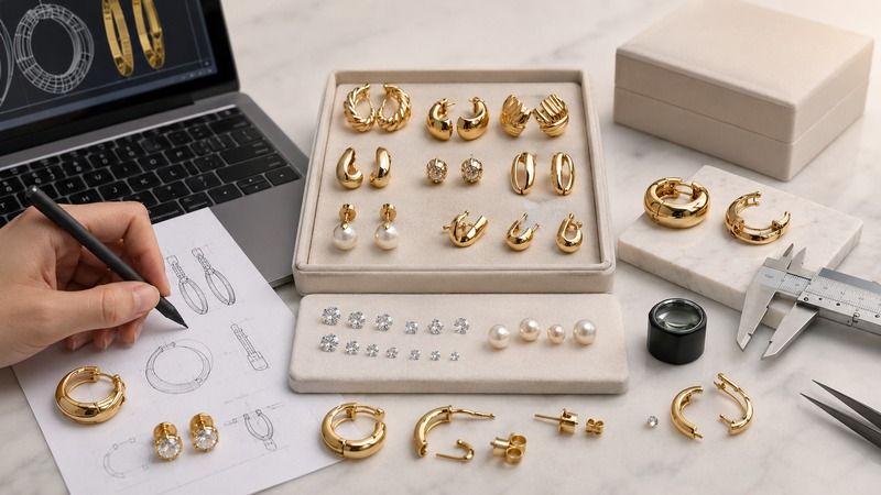 Direct costs include gold weight, base-metal prices, CAD work, molds