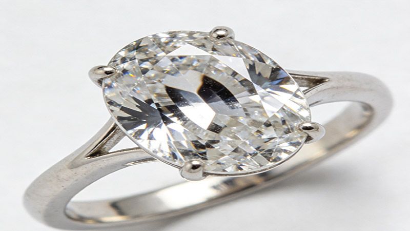 Oval cut moissanite stone may appear dull or lifelessin your engagement rings.