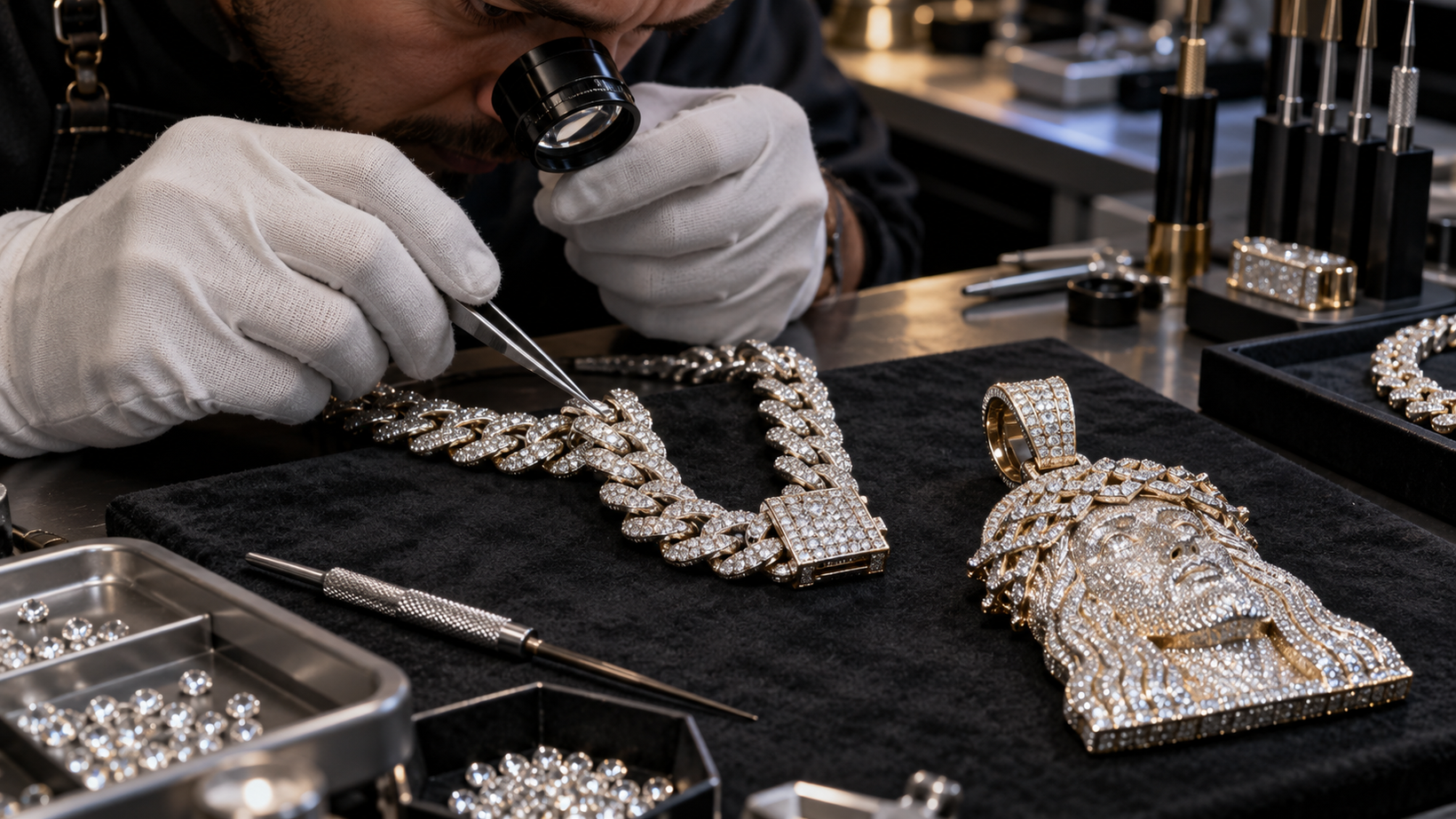 Prevent Loose Stones in Iced Out Chains and Pendants