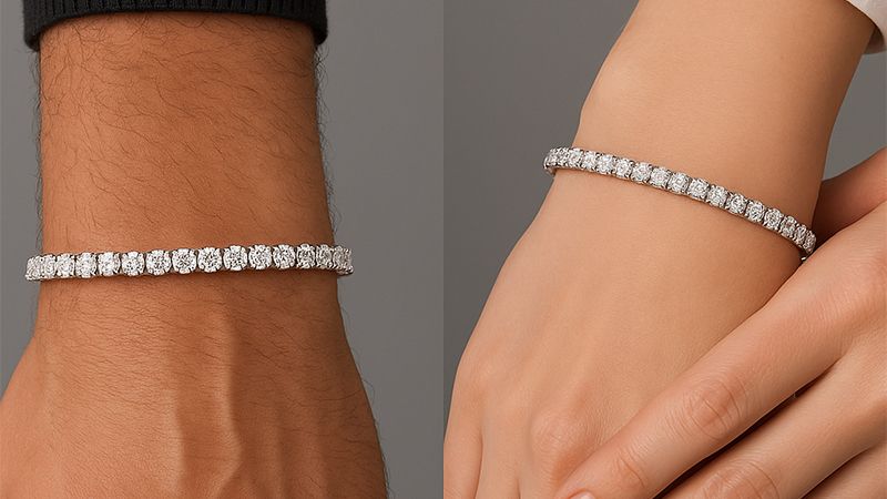 Men's style is more elegant, while women's style is more refined.